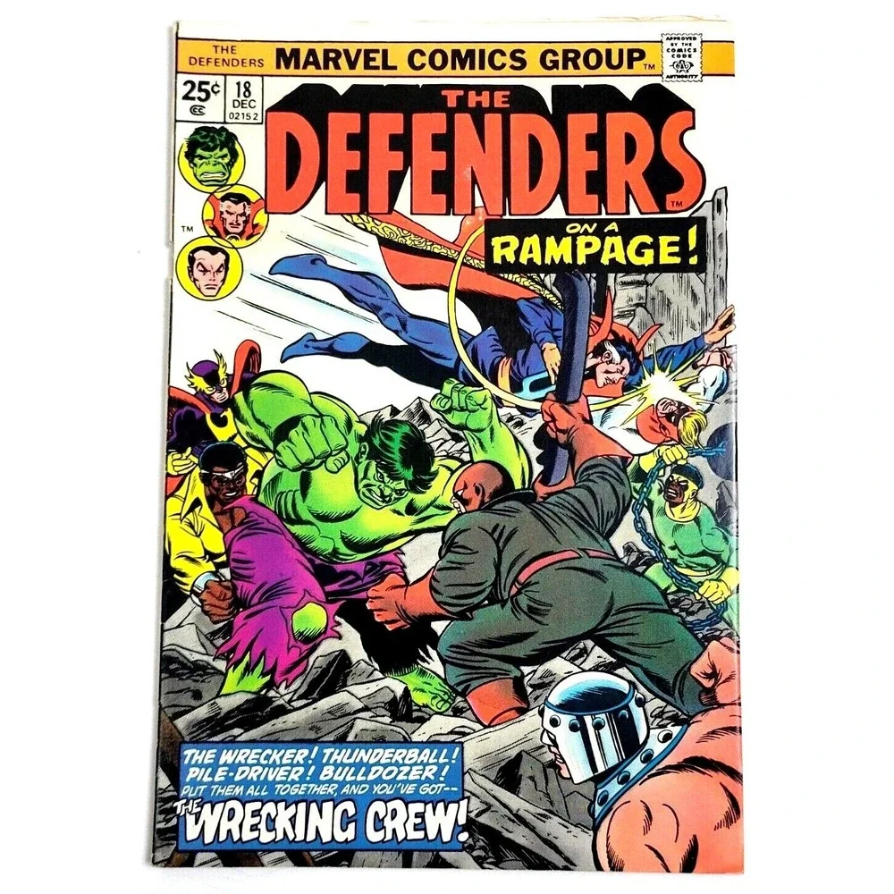 THE DEFENDERS #18 (1974) /VF/ WRECKING CREW 1ST FULL APPEARANCE /SHE-HULK SHOW